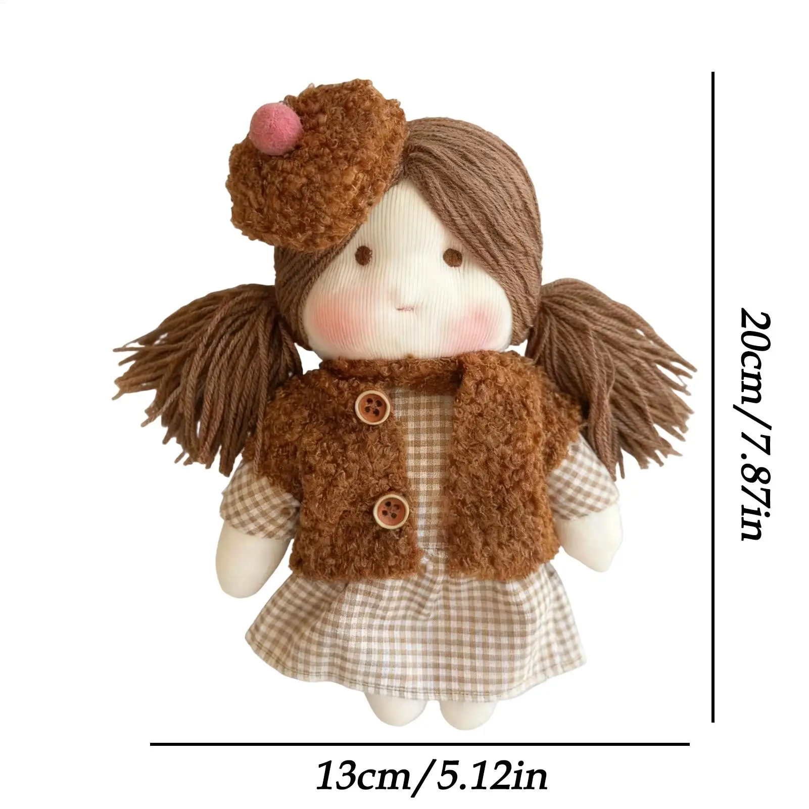 Poupée en coton en peluche douce, compagnon de sommeil, jouets doux, habillage pour enfants, adolescents, adultes, collectionneurs, heure du coucher, pépinière, vacances d'anniversaire