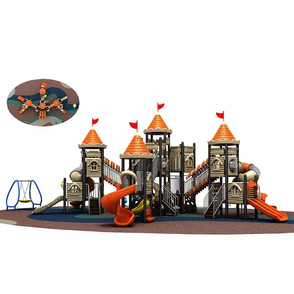 Kids Education Park - معدات ملعب خارجي للأطفال بتصميم قلعة