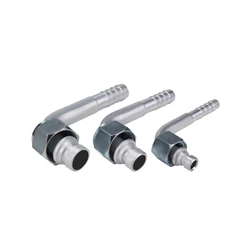 #6 #8 #10 Barb Fitting Elbow 90 Degree O-Ring Female M16x1.5 M22x1.5 M24x1.5 Nut for AC Air Conditioner Fitting