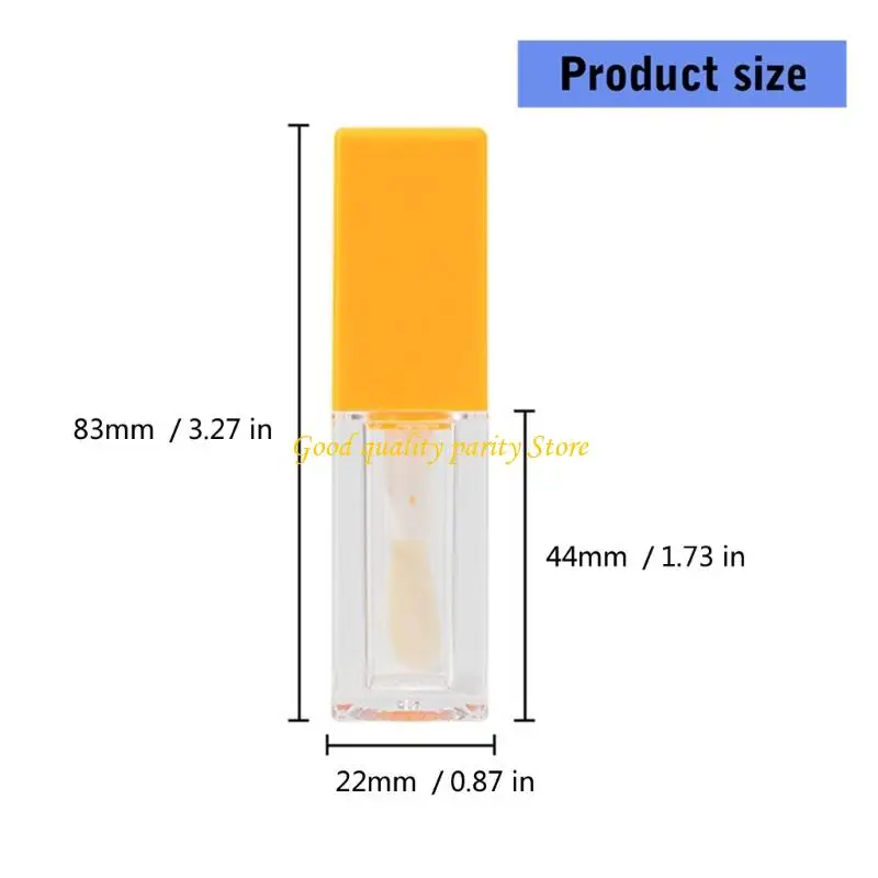 M4YA Tubos brillo labios vacíos Tubos bálsamo labial recargable Tubo labios portátiles Tubo labio Viajamiento