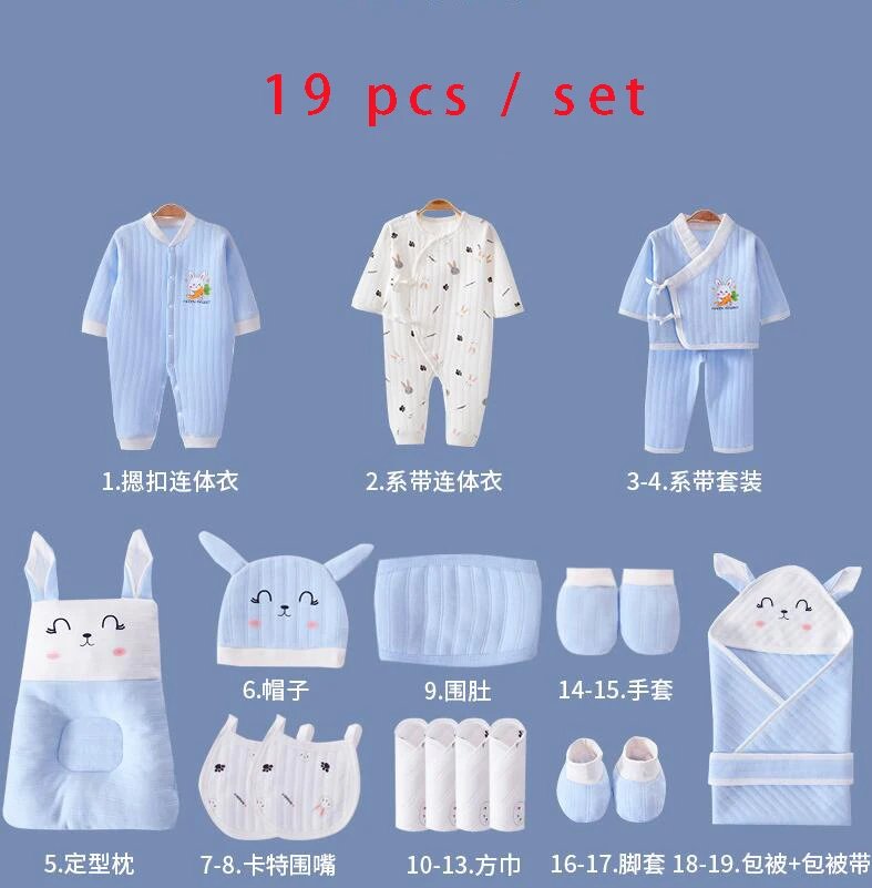 23 Pcs/set Baby Romper Set Cotton Boys bodysuits for Girls Clothes Cartoon 0-6 Months no box