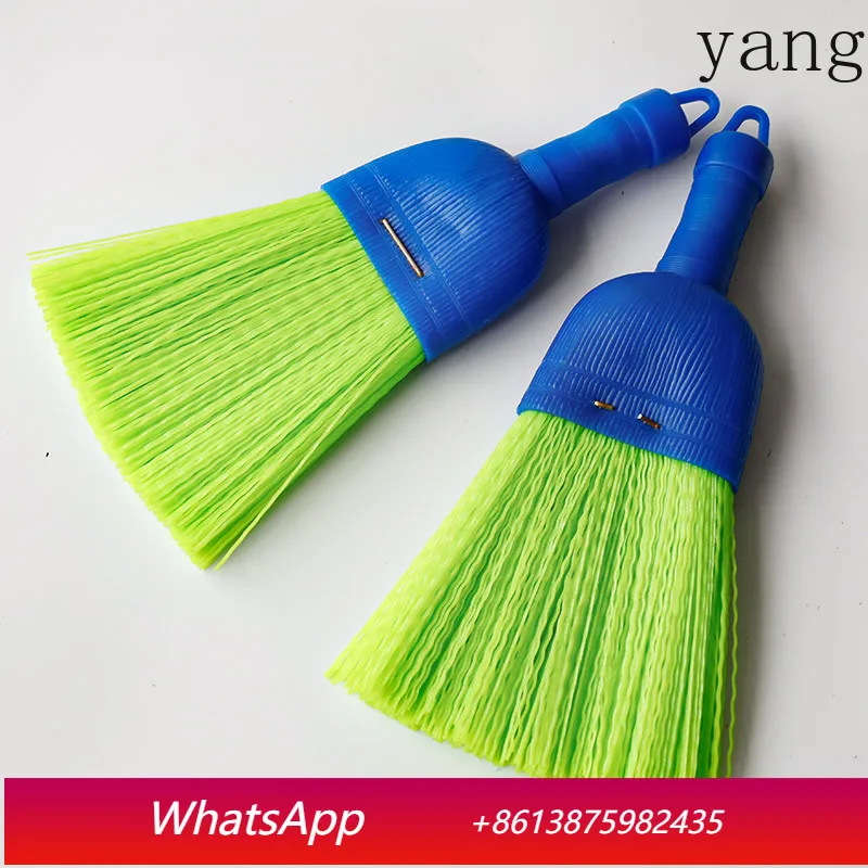 

Щетка для чистки соломы из сорго с пластиковой ручкой LH, щетка для чистки кукурузной соломы