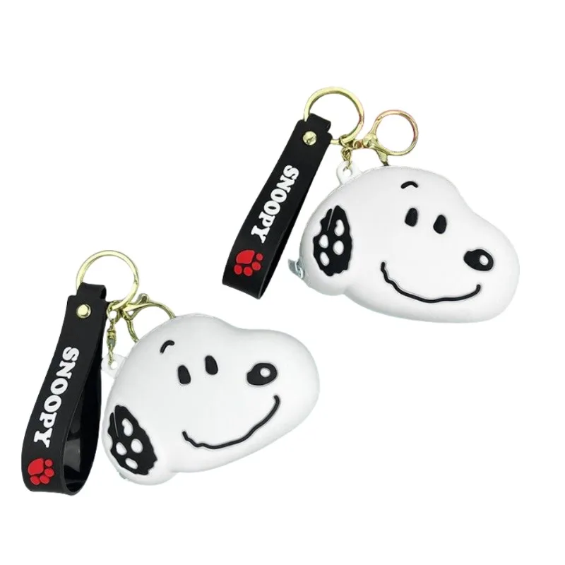 Snoopy cartoon peryferyjny kreatywny silikonowy mini torebka na monety brelok etui wisiorek wysokiej wartości akcesoria dla najlepszych przyjaciół