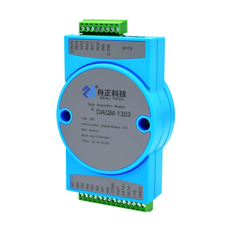 16 Channel Switch Input to Network Port MODBUS TCP Ethernet Digital Signal Acquisition Module Io1303