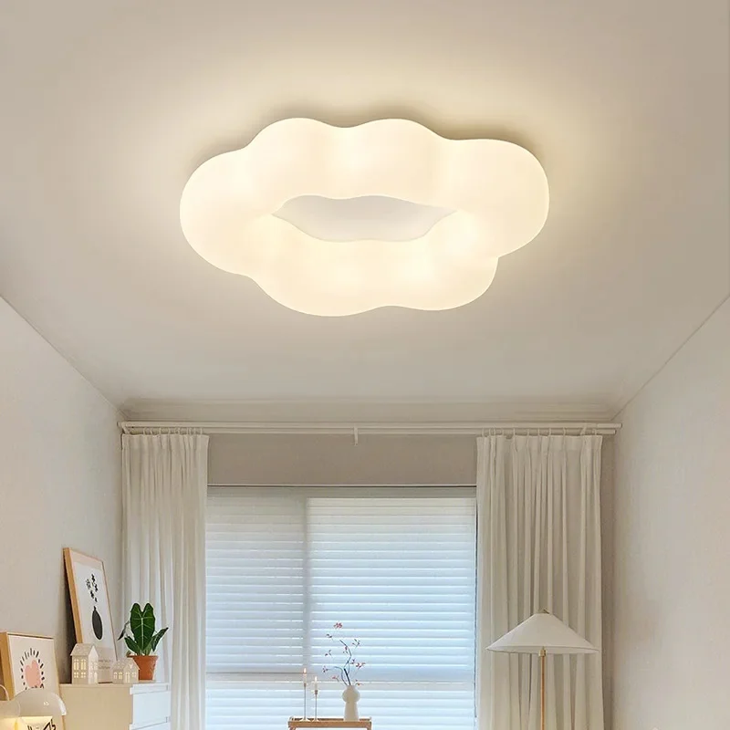 Cloud‑Shape Flush Mount Ceiling Light Modern LED Ceiling Lamp Soft Light Fixture for Kids Bedroom Children Room Home
