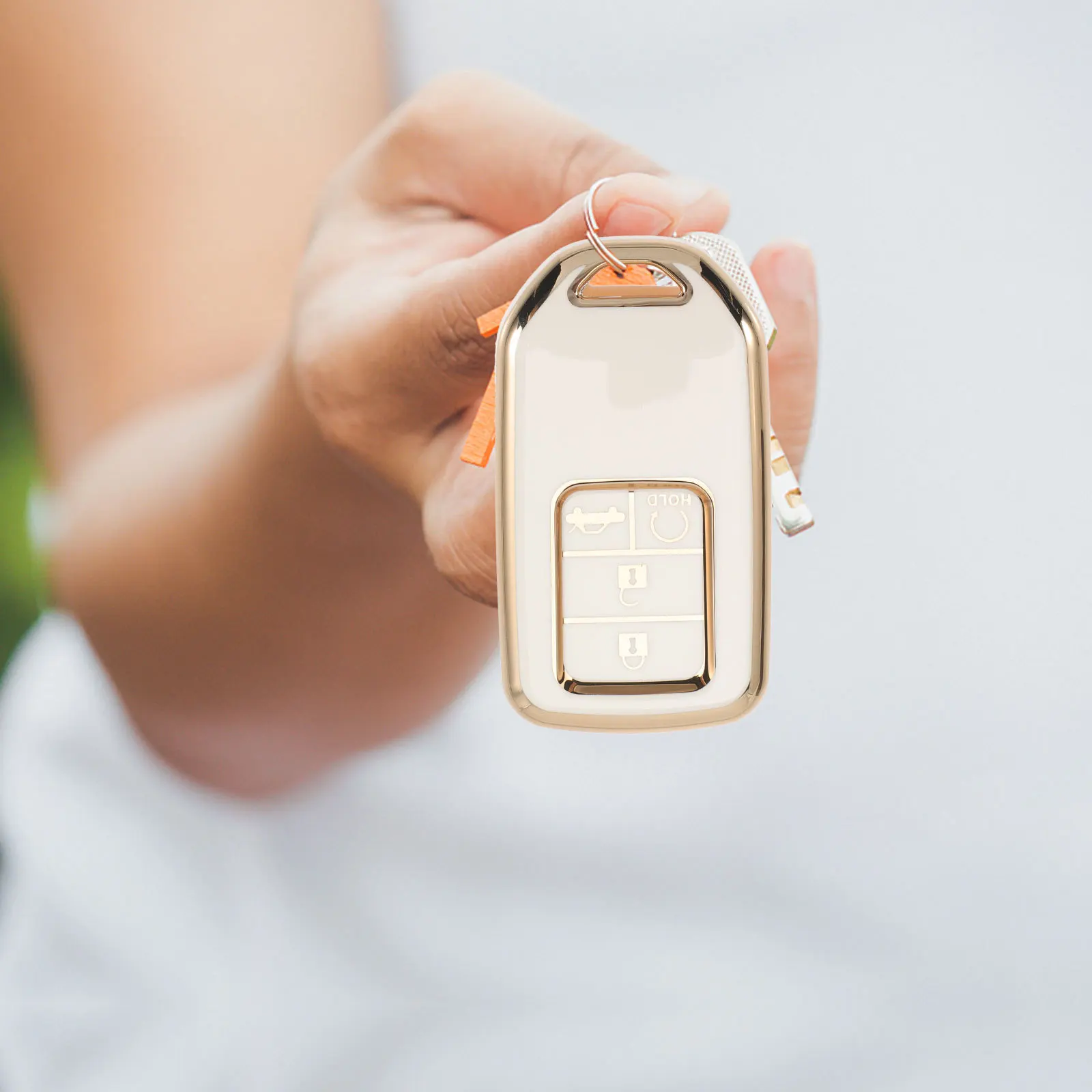 

2Pcs Key Fob Cover for Car Keys Heavy Duty Wear Resistant Fully Covered Protection Soft Flexible Non Deformable Key Cover