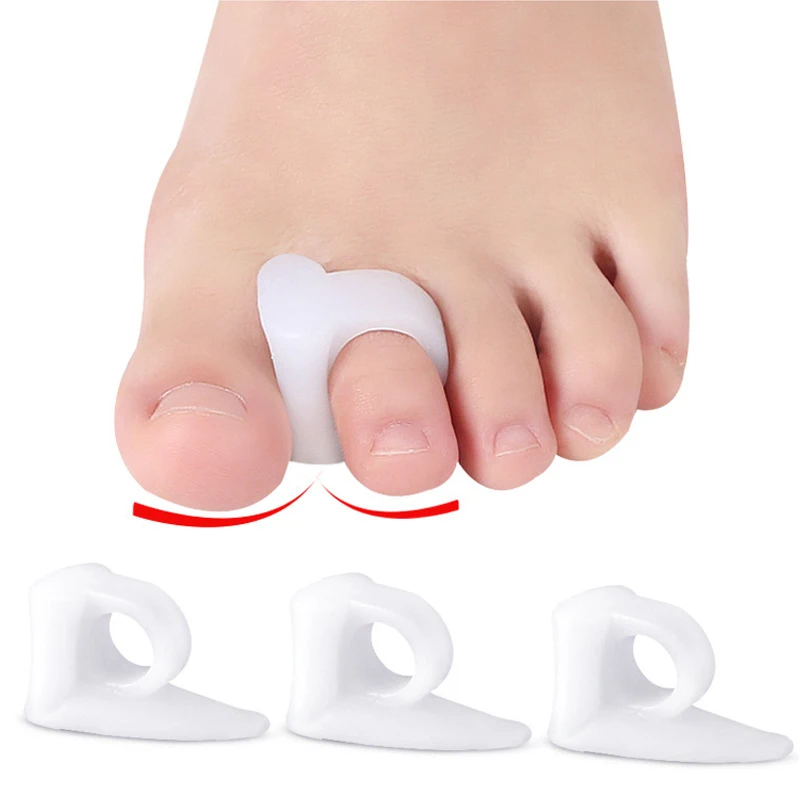 Soft Silicone Foot Finger Toe Thumb Valgus Separation Pad Adjuster Toes Outer Appliance Valgus Corrector Foot Cover Care Tool