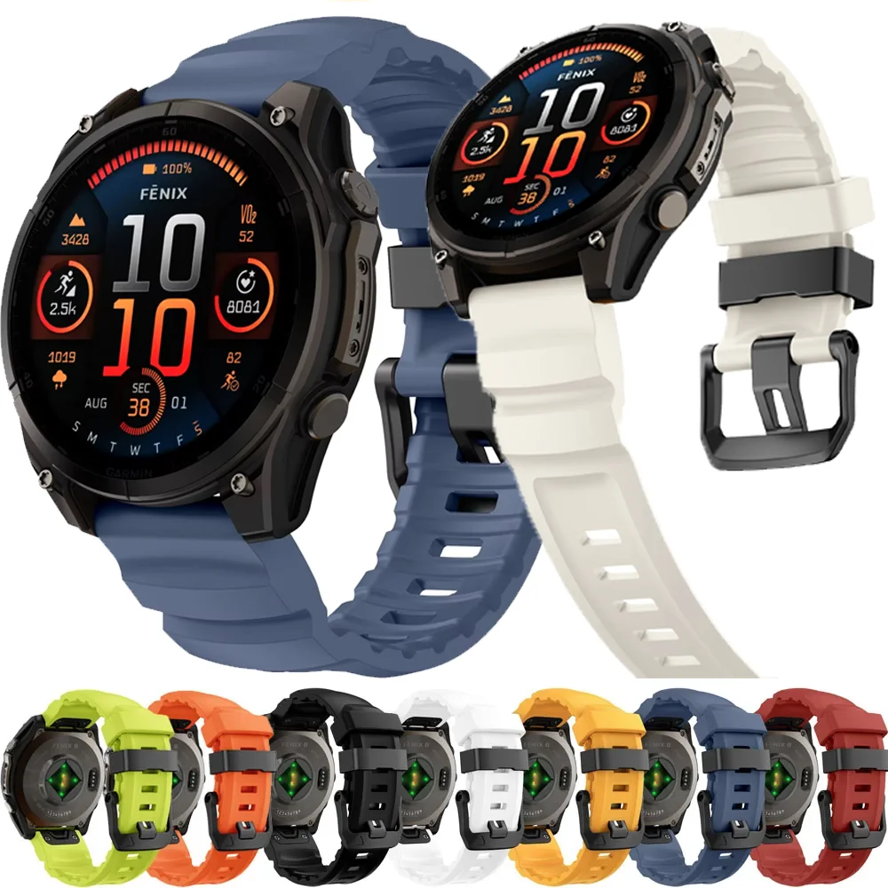 26 mm 22 mm Quick Fit Silikonarmband für Garmin Quatix 8/Tactix8/Fenix 8 51 mm 47 mm/7X Pro Armband für Garmin Epix Pro Gen 2 Gürtel