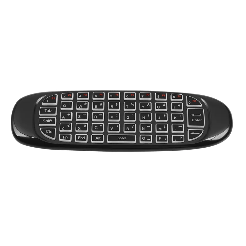 Clavier sans fil Air Mouse, télécommande RF 2.4G, rétroéclairage vocal C120, Android, Smart TV Box