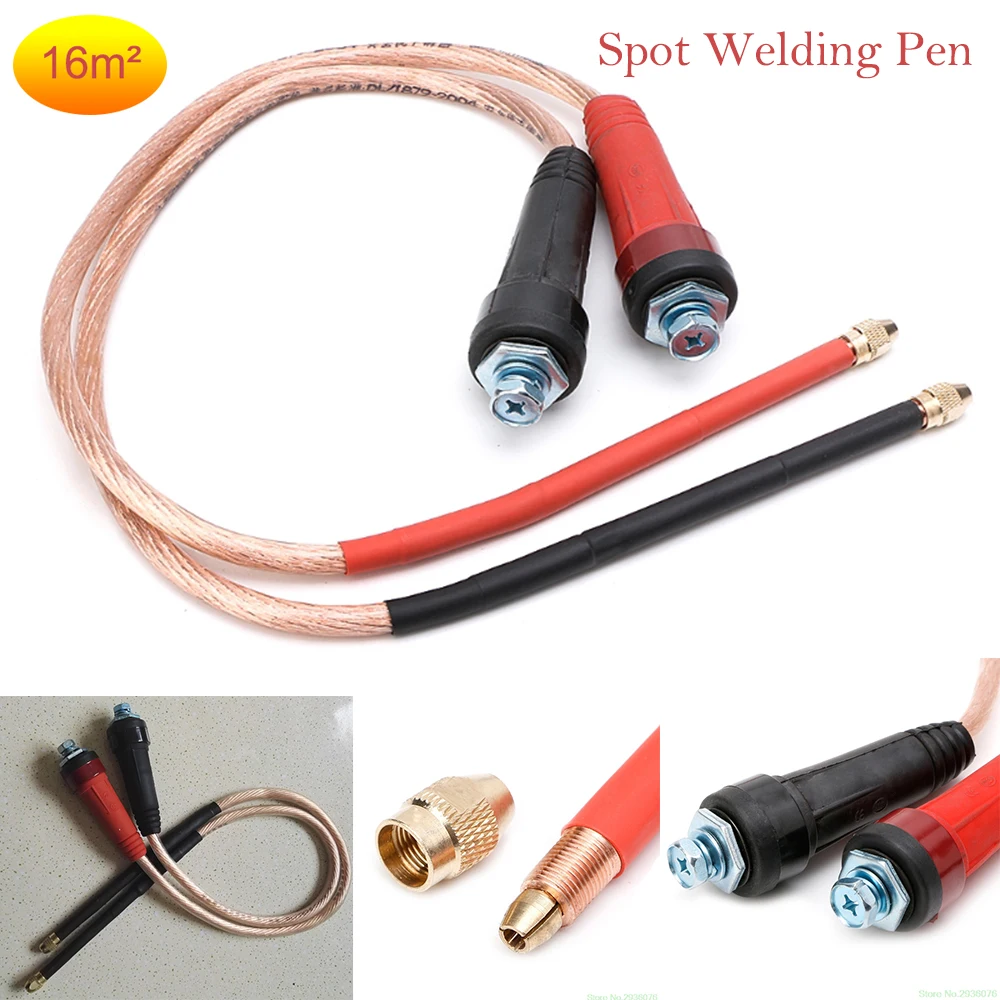 16 Square Handheld Battery Spot Welding Pen DIY Spot Welding Pen Welding Repair Tool without Needle 50CM Cable Universal 1pcs