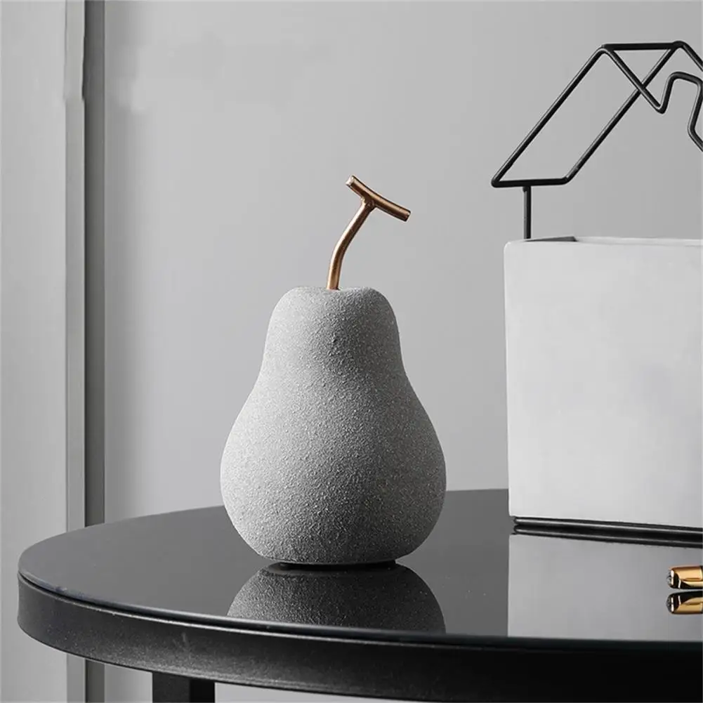 Modern Style Home Decor Ceramic Apple Figurines Creative Arts & Crafts Home Decoration Accessories Sweet Ornaments For Wedding