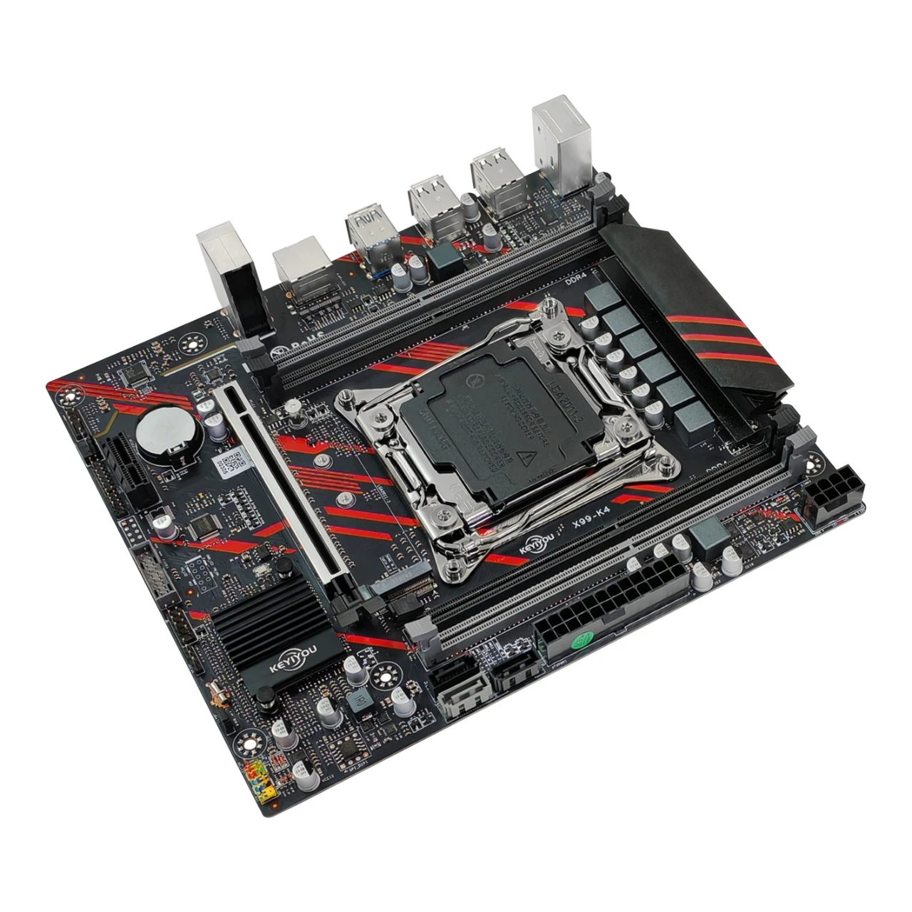 Combo scheda madre KEYIYOU X99 K4 con Intel E5 2650 V4 2,2 Ghz 12 core e DDR4 16G 2133 mhz Server ECC REG Supporto memoria Win11