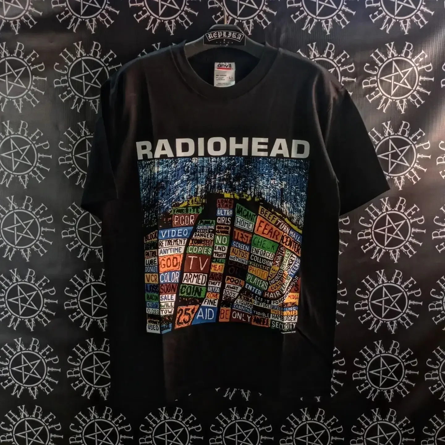 Radiohead Hail To The Thief black T shirt Reprint tee 90s 100% cotton NH11497