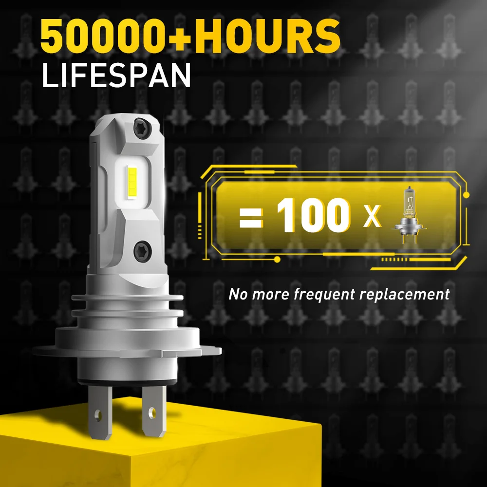 AUXITO 2X H7 LED Canbus المصباح لمبة ل Volkswagen Golf 5 6 7 mk6 mk7 فولفو v50 v70 تويوتا أوريس هوندا سيفيك 360 H7 مصباح ليد #6