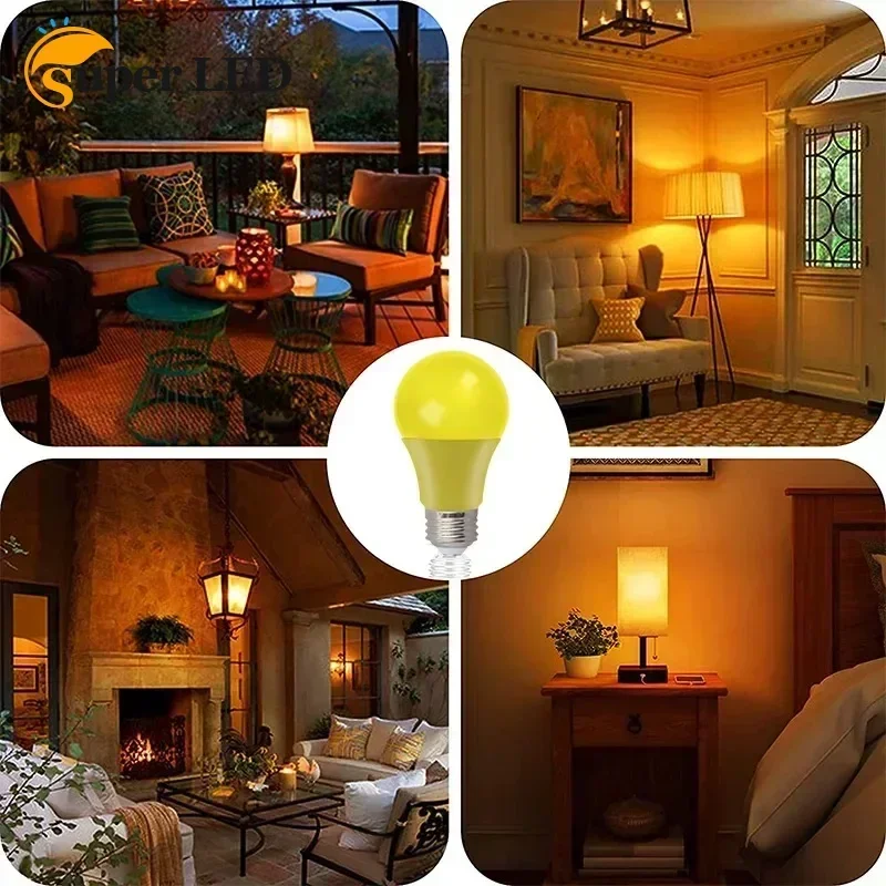 

Yellow Color LED Bulb Romantic Bulb for Decoration Indoor Lighting Christmas Decoration