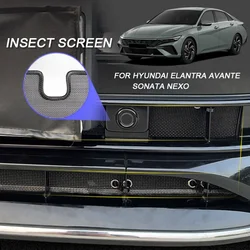 For Hyundai Elantra Avante CN7 N-LINE NEXO FE SONATA DN8 N-LINE4PCS Car Insect-proof Air Inlet Protection Cover Airin Insert Net