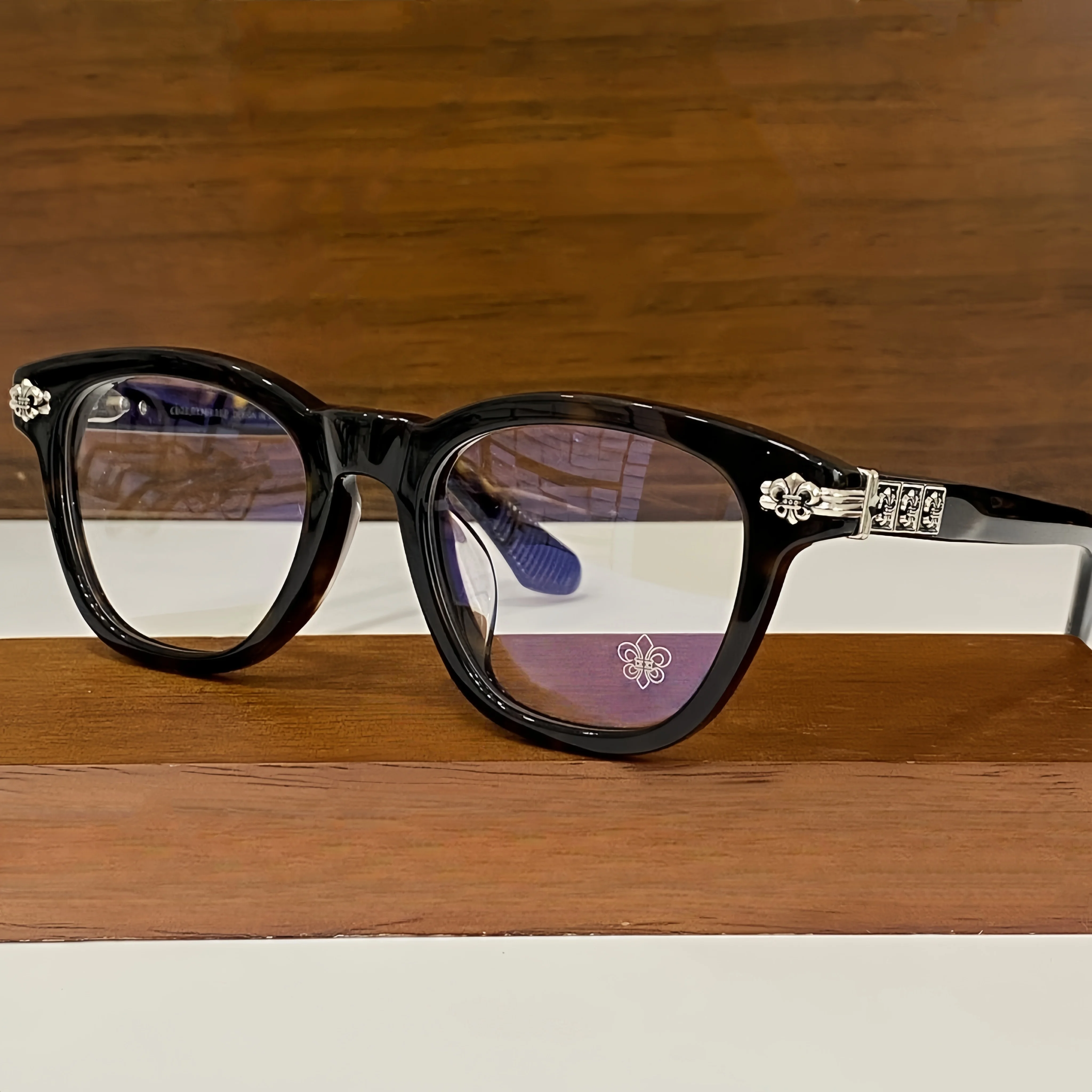 

New Luxury Women Acetate Classic Fashion Large Frame Optical Glasses Frame Men Reading Prescription Computer Multifocal Eyeglass