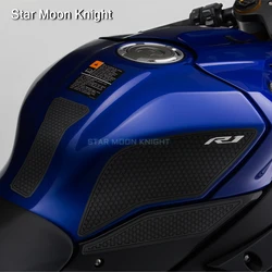 야마하 YZF R1 R1M YZFR1 YZF-R1 2015 - 2021 측면 연료 탱크 패드, 보호대 스티커 데칼 가스 무릎 그립 견인 패드