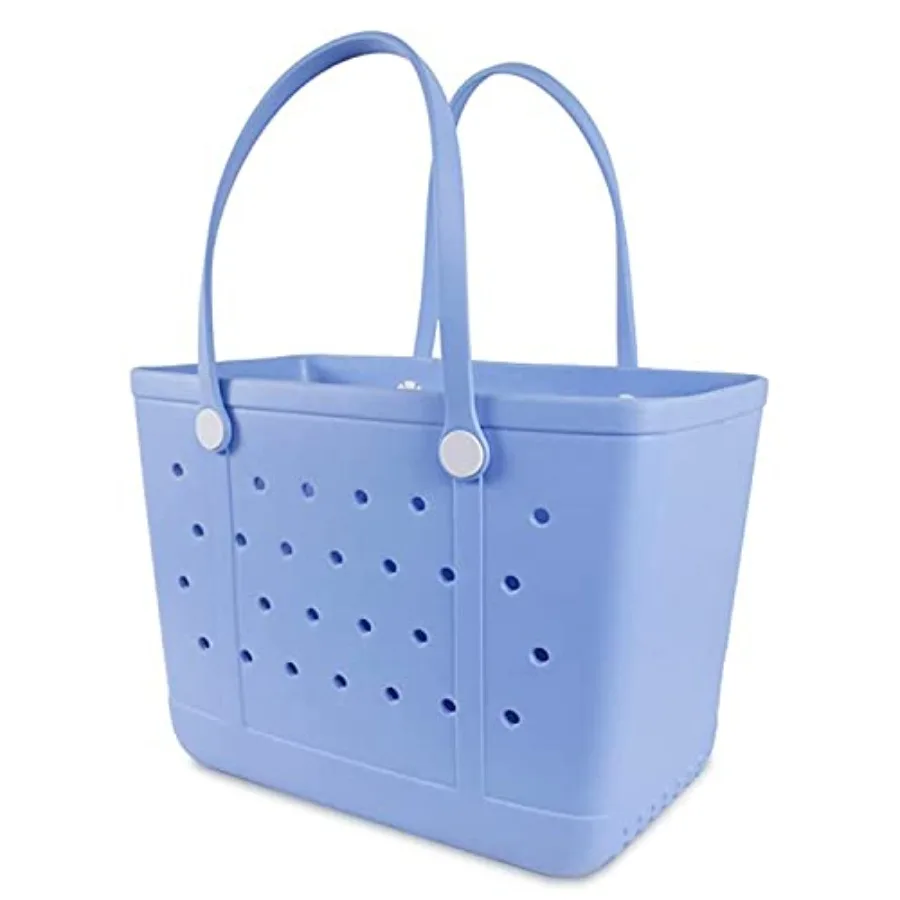 

Beach Bag e Rubber Tote Bag Waterproof Washable Open for Women Croc Bag Hand Bag for Beach Pool Yoga