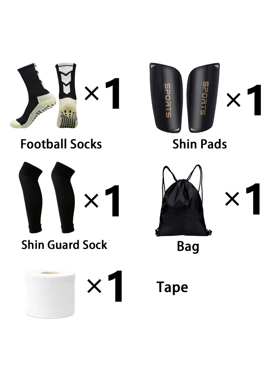 

Set Men Women Sports Socks Sports Tape Socks Set Leg Socks Sports Leggings Soccer Bag