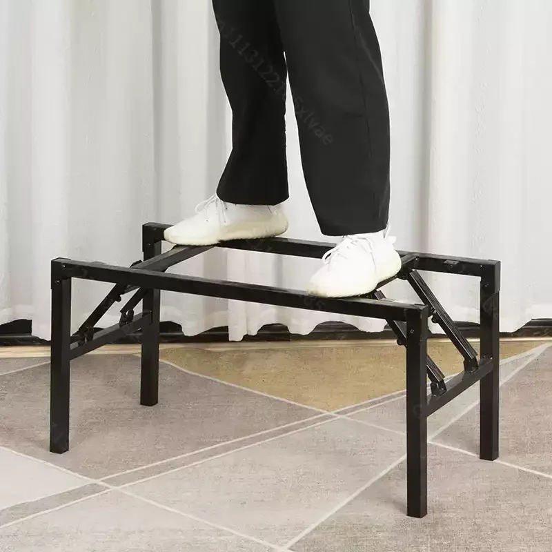 Foldable Table Leg Supports Dining Table Frames Thickened Reinforced Spring Legs Heavy-Duty Stable U-Shape Contemporary Design