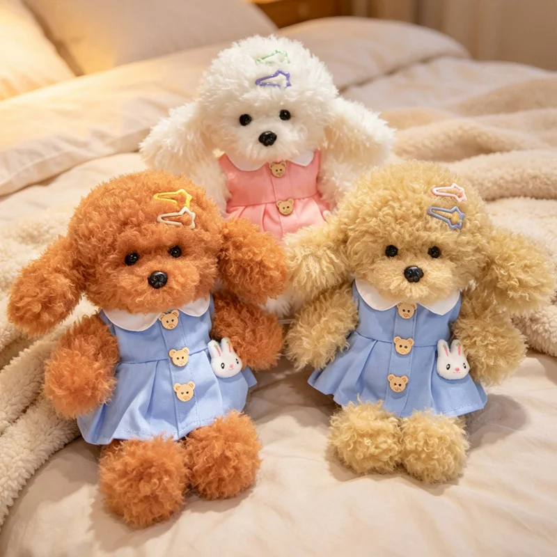 36/46cm Creative Quick Run Series Poodle Plush Toys Cute Stuffed Animals Puppy Plushies Soft Kids Dolls Couple Wedding Gifts