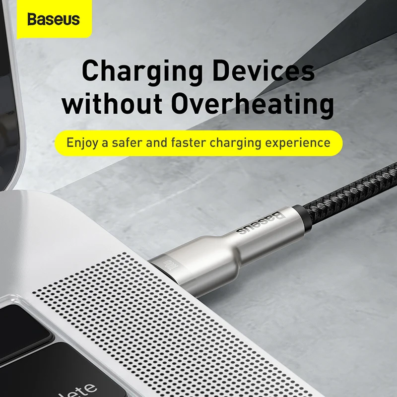 Baseus 100W USB C to USB C타입 케이블, 맥북 아이패드 USBC PD 코드, 고속 충전 4.0 충전기, 샤오미 삼성용 C타입 케이블