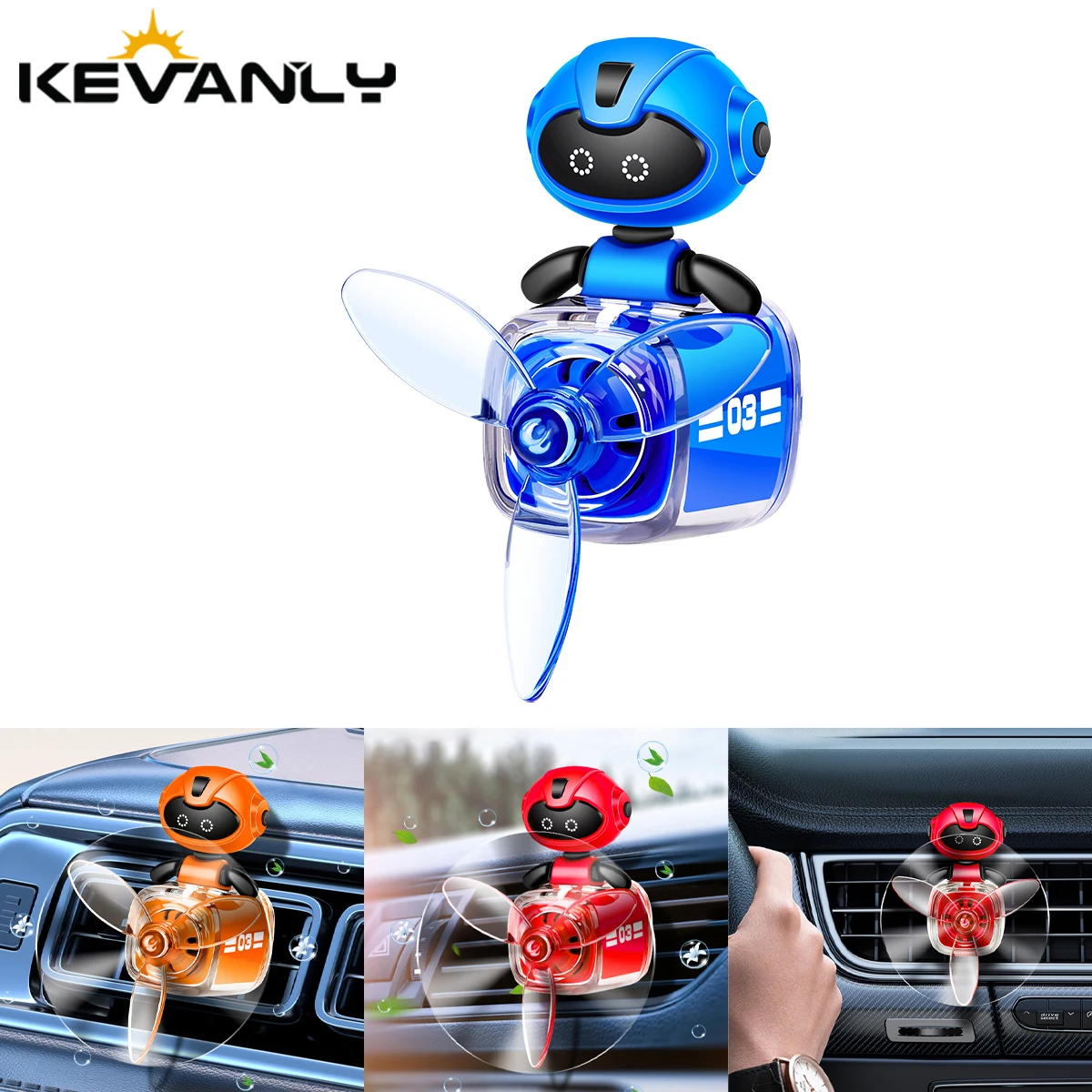 

Car Vent Magnetic Clip Air Freshener Rotatable Fan Fragrance Aromatherapy Cologne White Tea Flavor Auto Interior Accessories