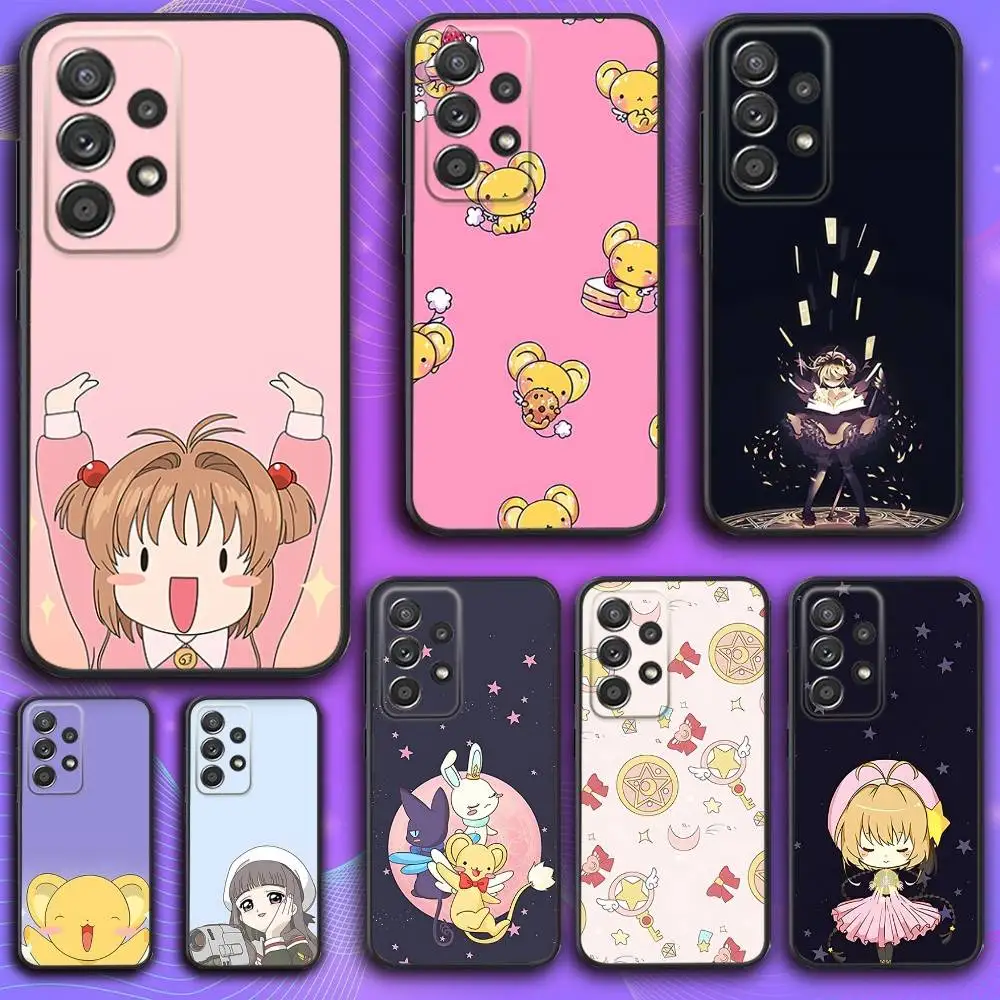 

Card C-Captor Anime S-Sakura Phone Case For Samsung S 25,24,23,22,30,21,10,9,Ultra,Plus,Lite,FE,4,5 G Soft Black Case