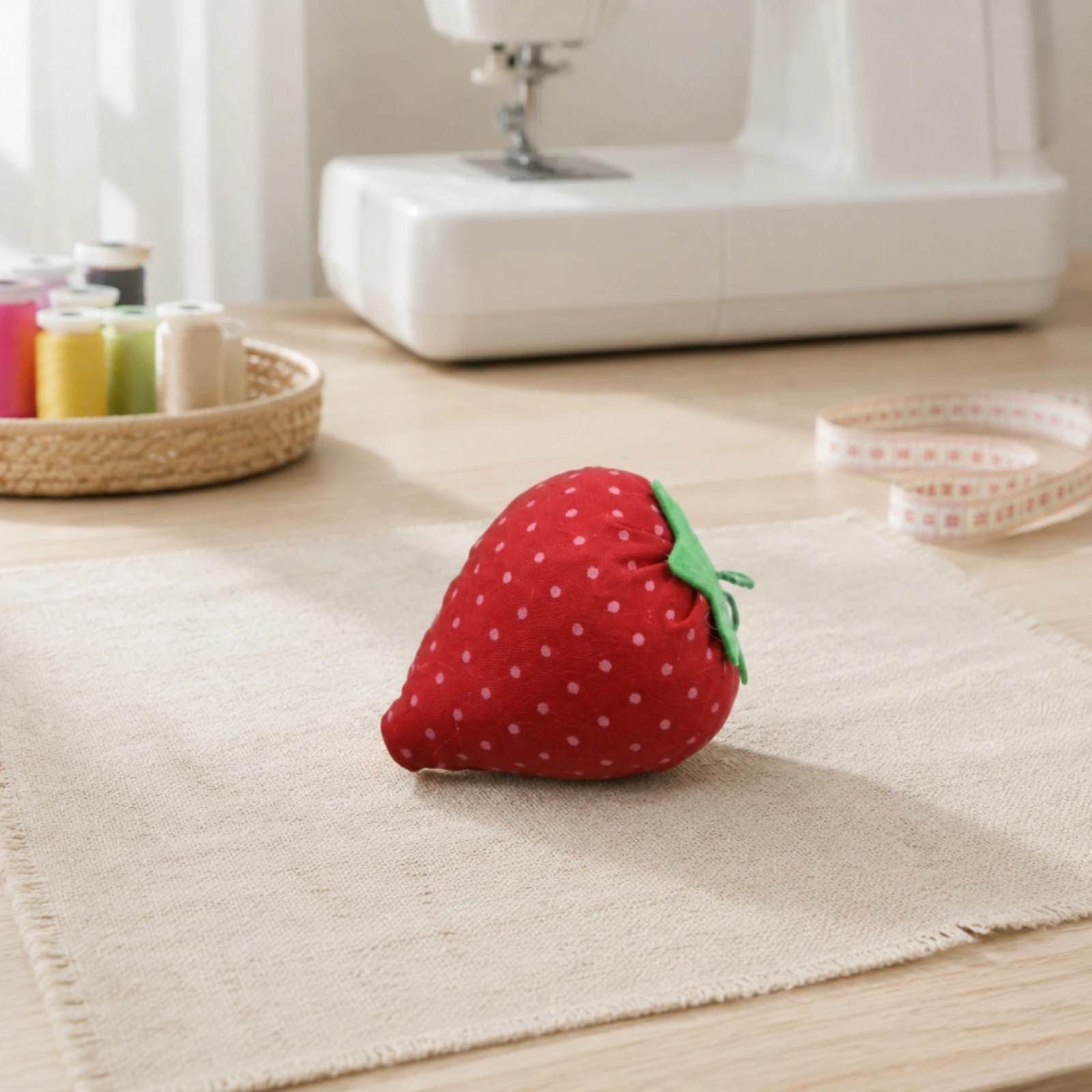 Strawberry Sewing Pin Cushion  - Textile And Sewing Supply ulasan dan harga
