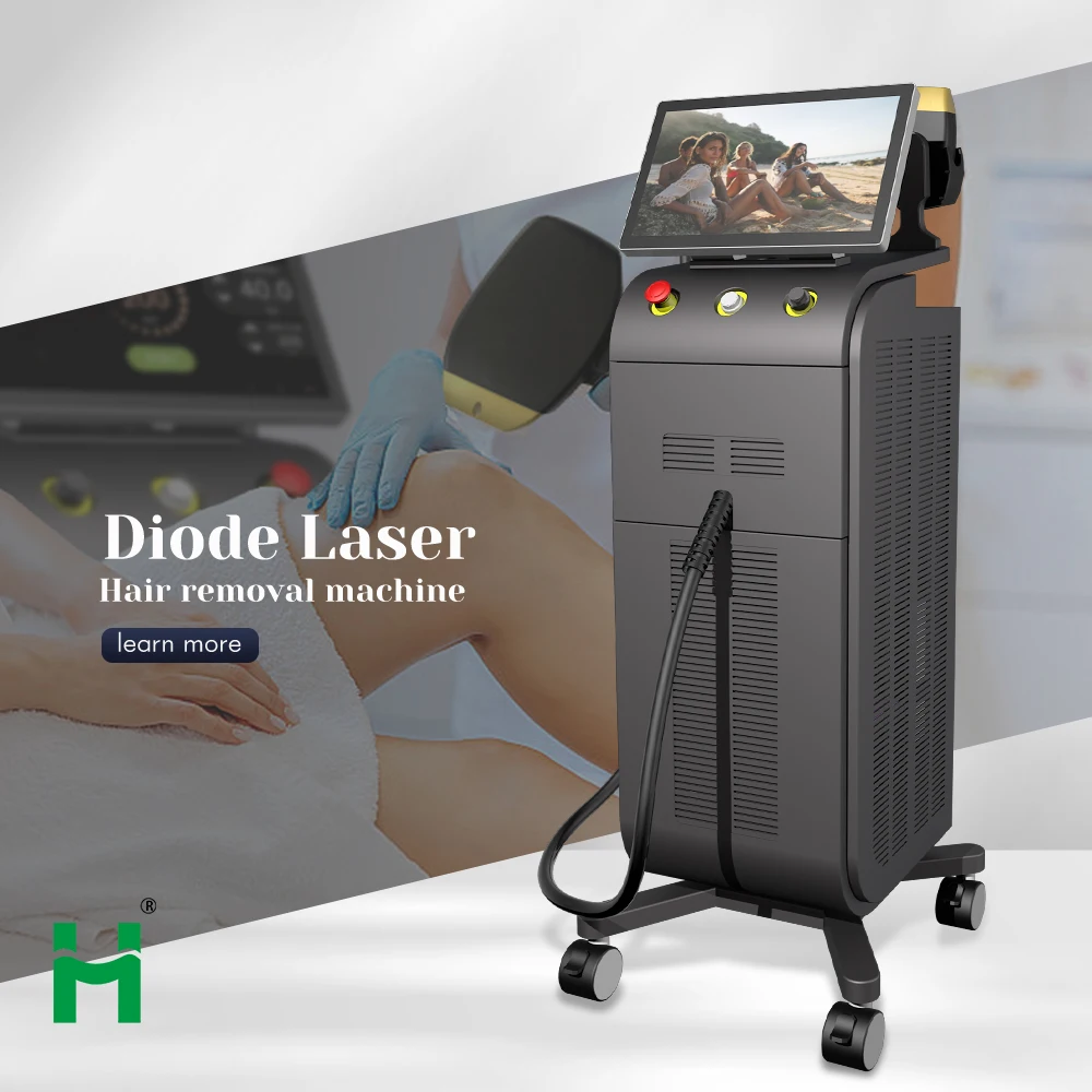 New Ice Diode Laser XL Triple Waves 755 808 1064nm Laser Hair Removal Performance Skin Rejuvenation With CE