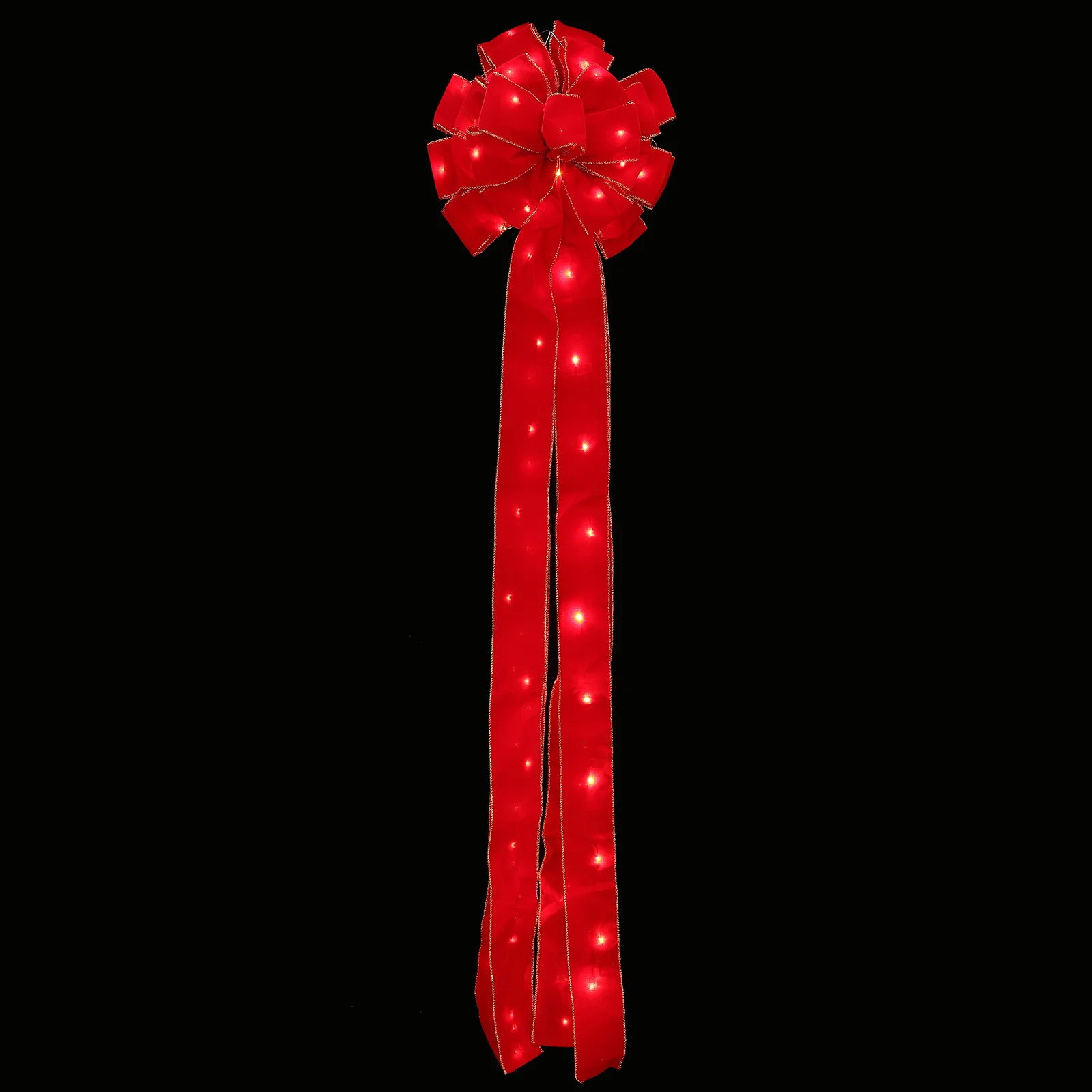 

Christmas Luminous Bowknot Pendant Premium Xmas Tree Hanging Decoration Plastic Xmas Party Decor Christmas Pendant
