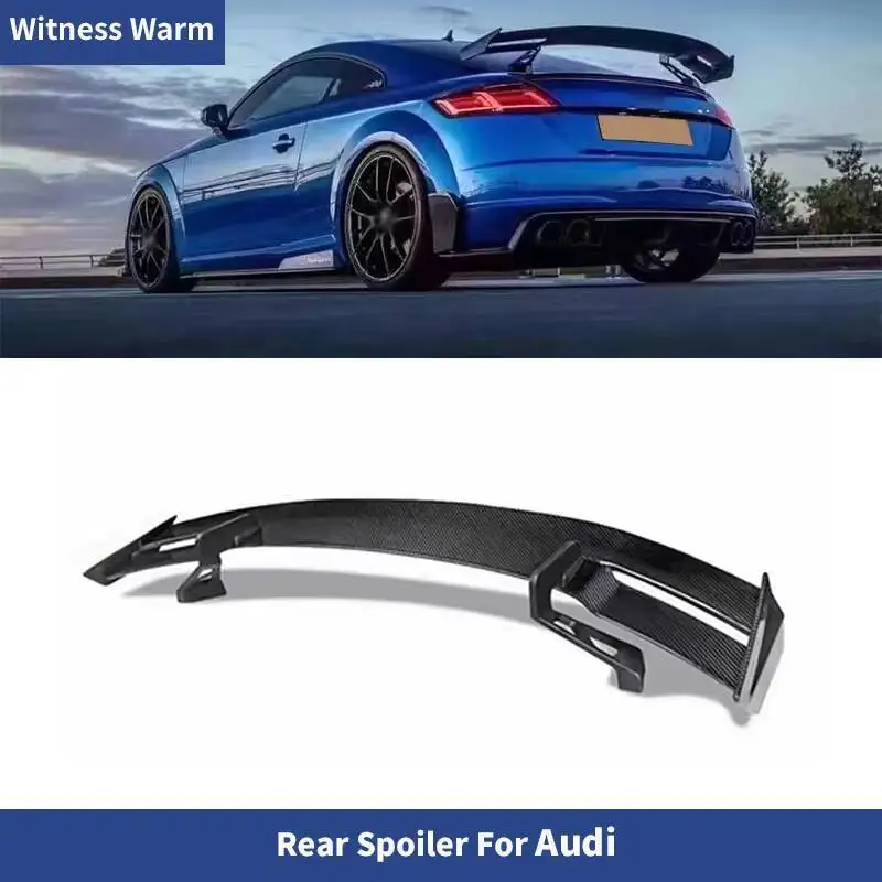 Becquet de Coffre Arrière Universel en Fibre de Carbone pour Voiture Audi TT TTS R8 S3 S4 S5
