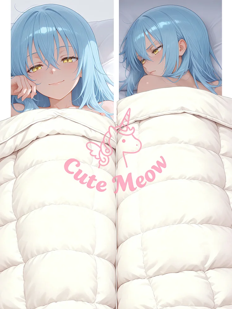 Rimuru-Tempest Dakimakura anime DIY girl Double-sided Print Life-size body pillows cover Adult pillowcase
