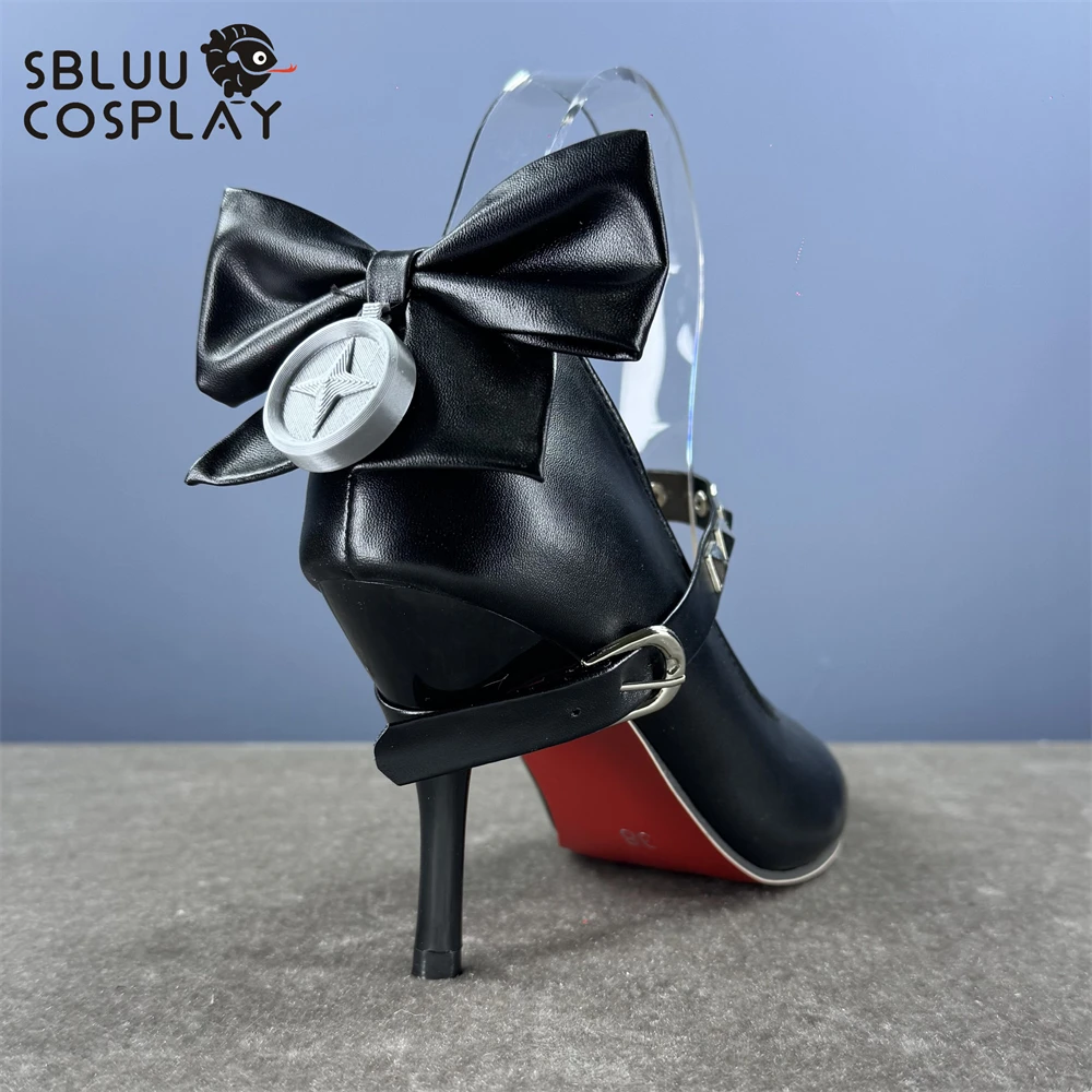 

Обувь для косплея SBluuCosplay Game Zenless Zone Zero Ramiel, красные туфли на высоком каблуке с шипами, для вечеринки на Хэллоуин