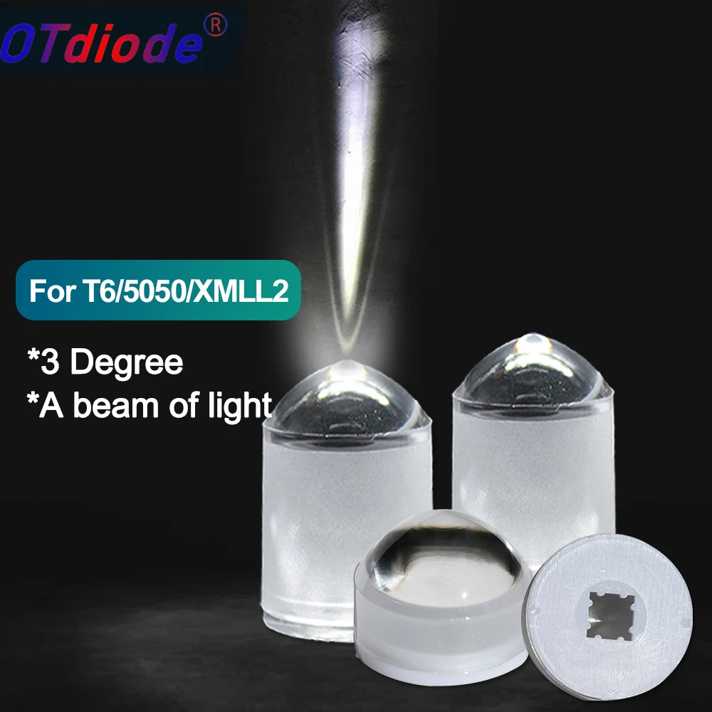 5-10szt 5050 Soczewka LED 3 stopnie ostrości SMD TT6 XXML2 XHP50.2 Soczewki optyczne Wiązka światła Latarka punktowa Reflektor Kolimator