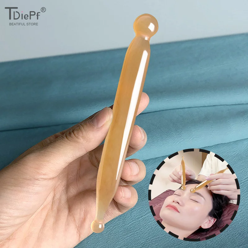 

Массажная палочка из натурального нефрита, камень Гуа Ша, массаж лица, акупунктурная ручка, китайская медицина, инструмент для красоты Гуаша