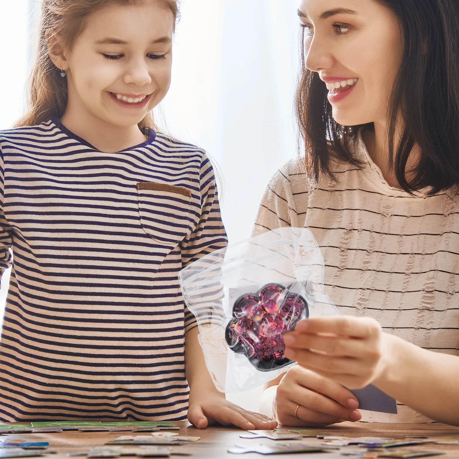 3 pcs Black Squeeze Toy Adorable Design Soft Safe TPR Material Fun Decorative Sensory Toy for Kids Adults