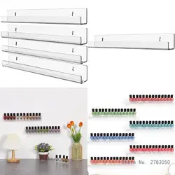 Clear Acrylic Bathroom Shelves 15x1.3Inch Thick Acrylic Shelves Wall Mounted Floating Shelves Storage and Display