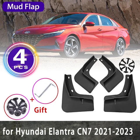 4х брызговик для Hyundai Elantra CN7 2021 2022 2023 Avante i30 седан грязь передний задний анти-брызги фотоаксессуары для автомобиля