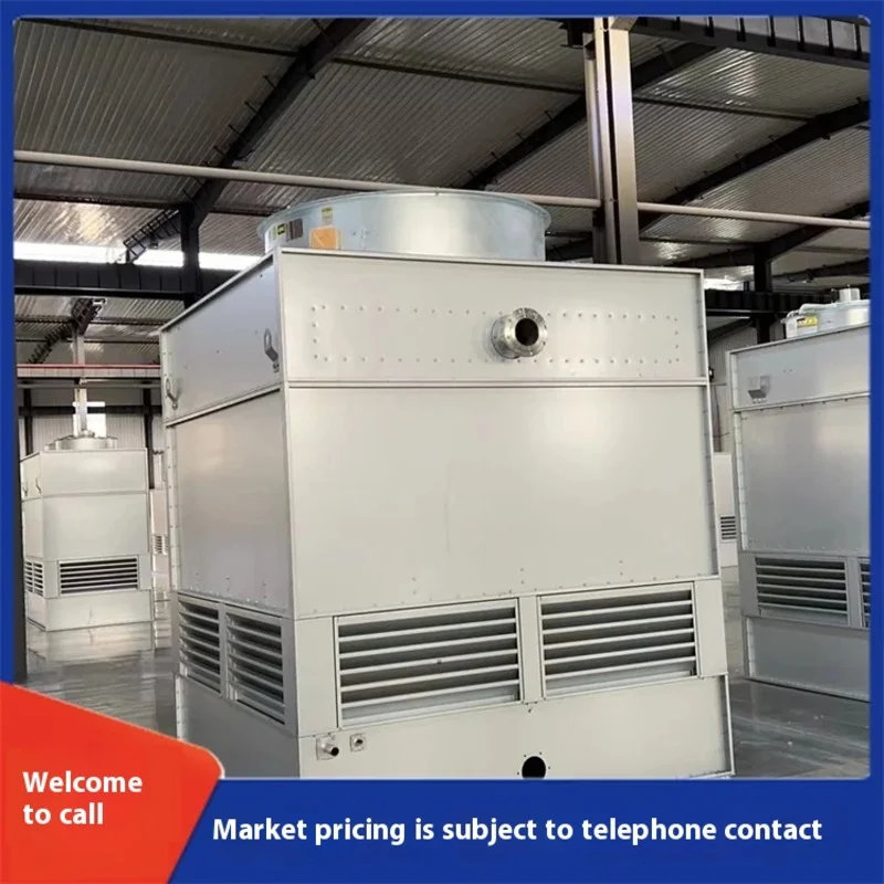 Large closed cooling tower, circular counter current cooling tower Closed cooling tower, chilled water tower Compact structure,