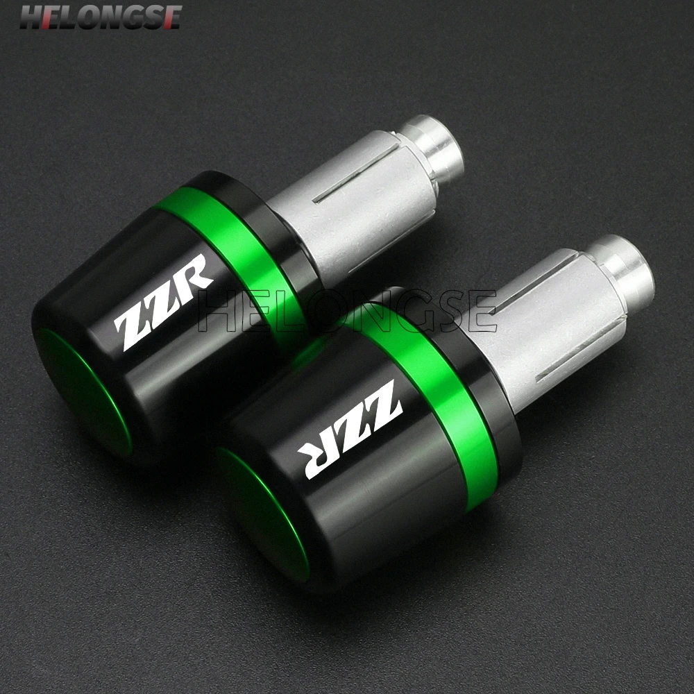 New For KAWASAKI ZZR 600 1400 400 1200 ZZR600 ZZR1400 ZZR400 ZZR1200 Universal Handlebar Grips Bar Ends Cap Counterweight Plug