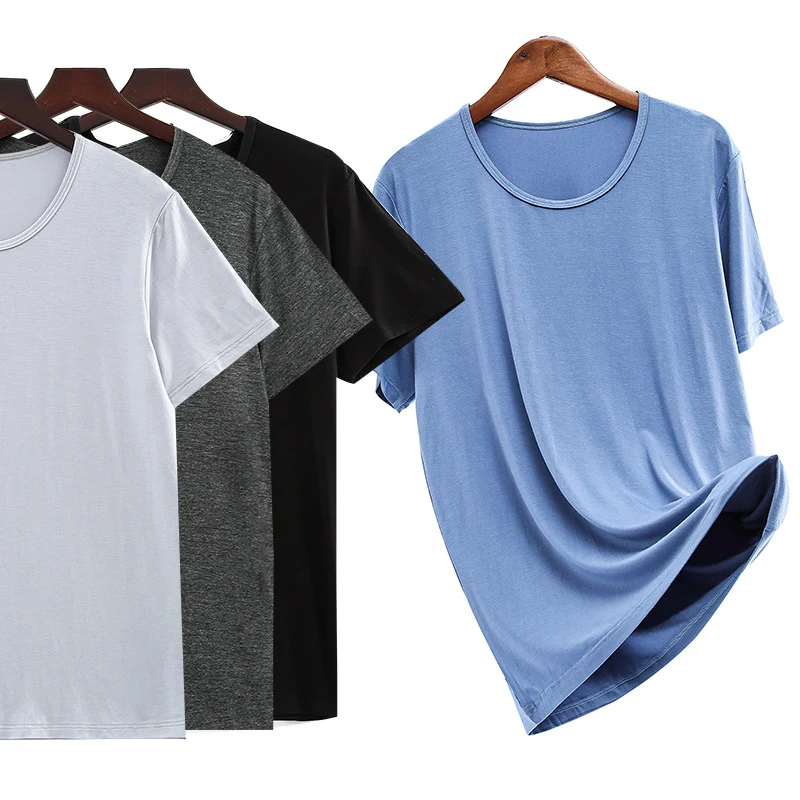 5/3 Pack Summer Men And Women With The Same Tight-fitting Modal Short-sleeved Youth Comfortable Soft Top Casual Joker T-shirt