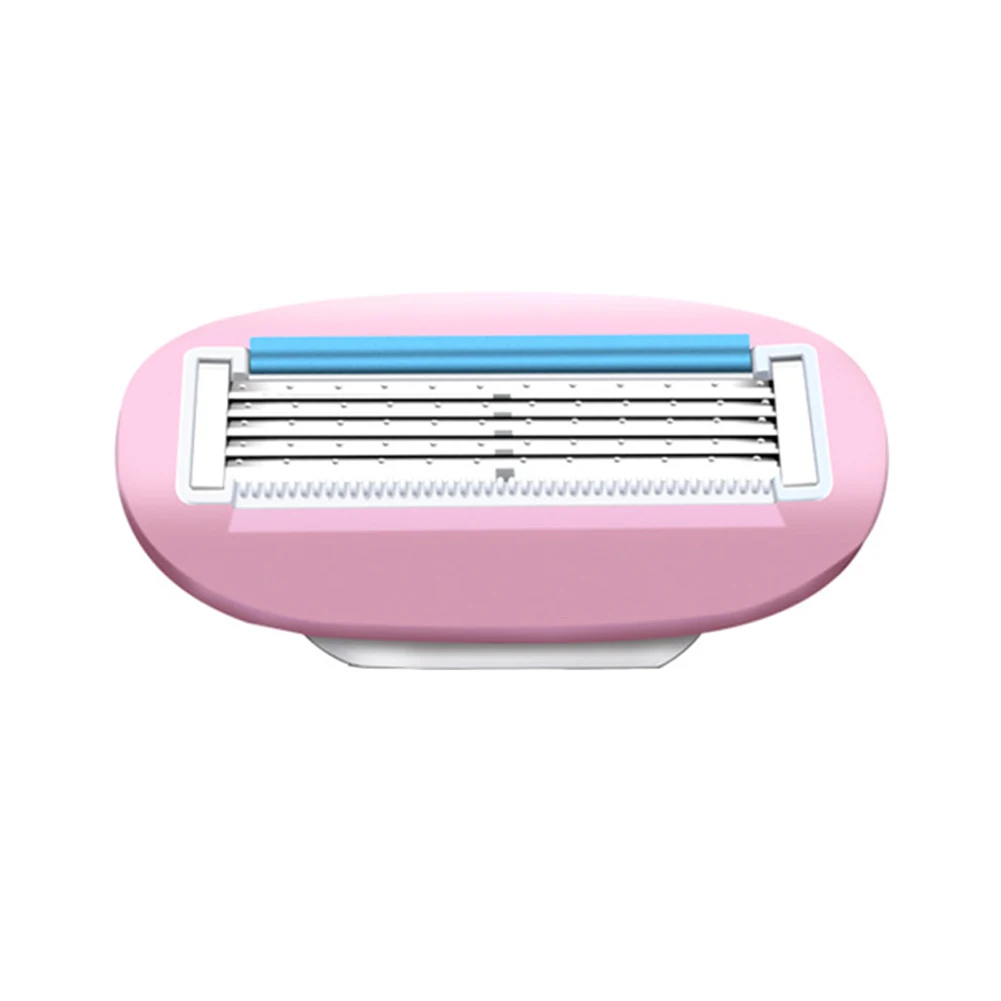 

Women Portable Shaver Replaceable Cutter Head Manual Shaver Tool 5 Blades Razor Face/ Leg/ Armpit/ Bikini Beauty Hair Removal