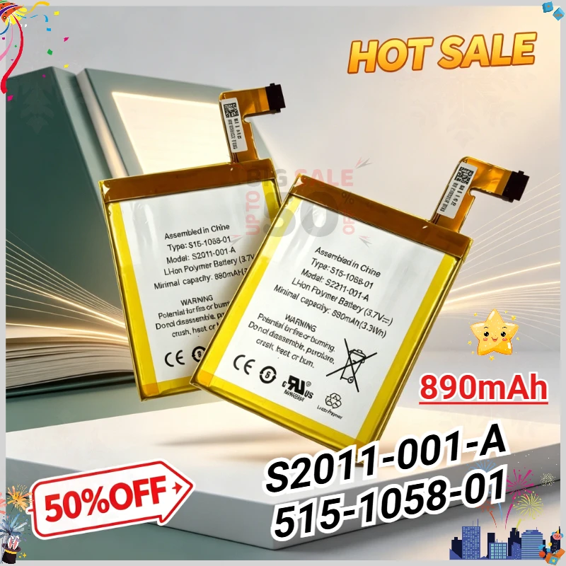 New 890mAh Replacement Battery for Amazon Kindle 4 5 6 S2011-001-A  515-1058-01 D01100 MC-265360 DR-A015 E-reader Battery