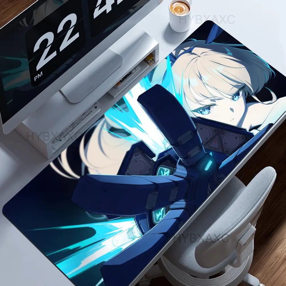 Mousepad Large Blue Archive Asuma Toki Keyboard Gamer HYBXAXC Mouse Pad on The Table Desk Mat coaster Anime PC carpet Mouse Mats