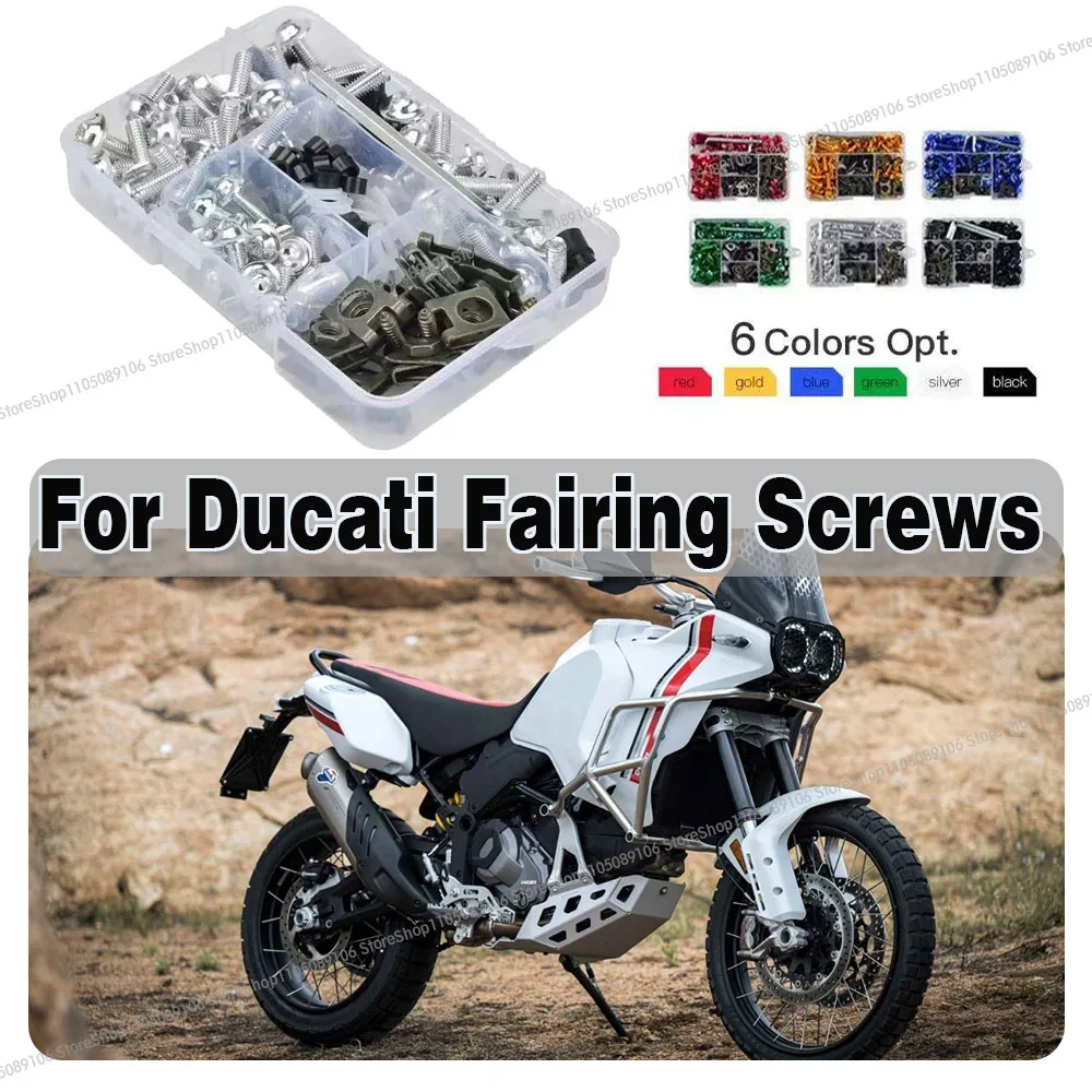 

For Ducati Scrambler Monster SP V2 V4 V4S V4R Supersport 950 950S 698 950 Diavel 1260 Motorcycle Fairing Screws Set Bolts Kit