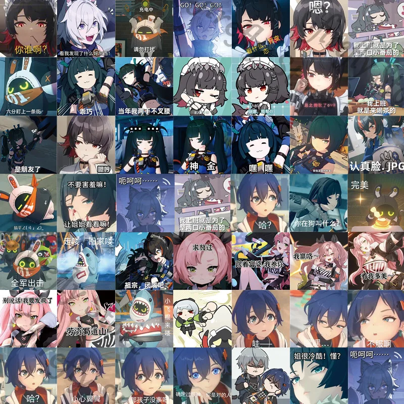 

Zenless Zone Zero Decal Anime Paster Picture Colleagues 104 Sheets Tags Hoshimi Miyabi Funny Book Scrapbook Decorate Ellen Joe