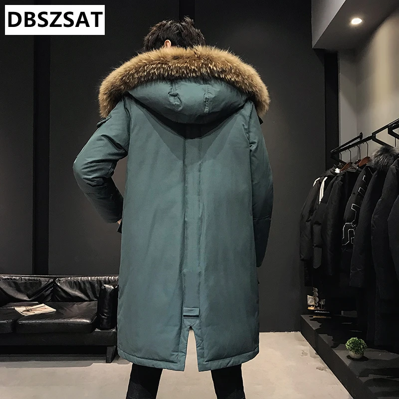 2026  Long Down Jackets Winter Coats Chaquetas Hooded Casual Winter Parkas High Quality Male Green Warm Parkas Coats Size 4XL