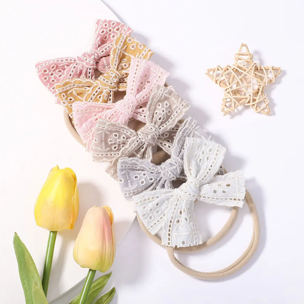 

6Pcs Bow Headbands Elastic Hair Bows for Party Gifts Headbands for Bows